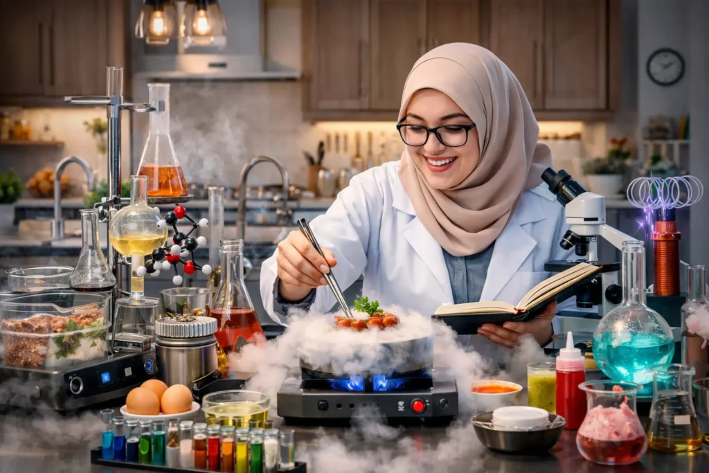features cooking with science