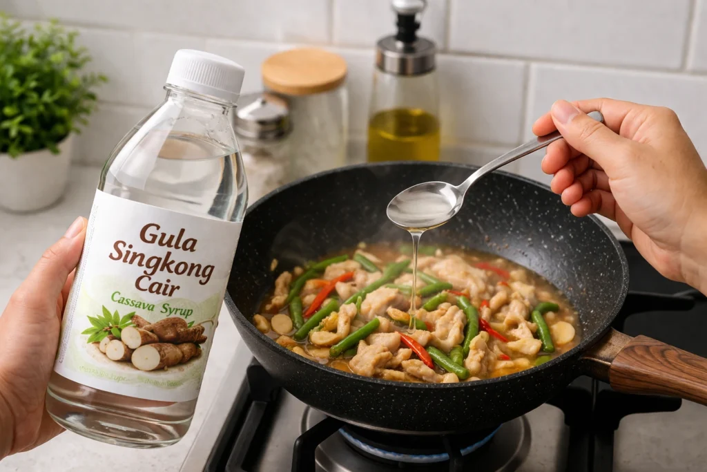 memasak dengan gula singkong