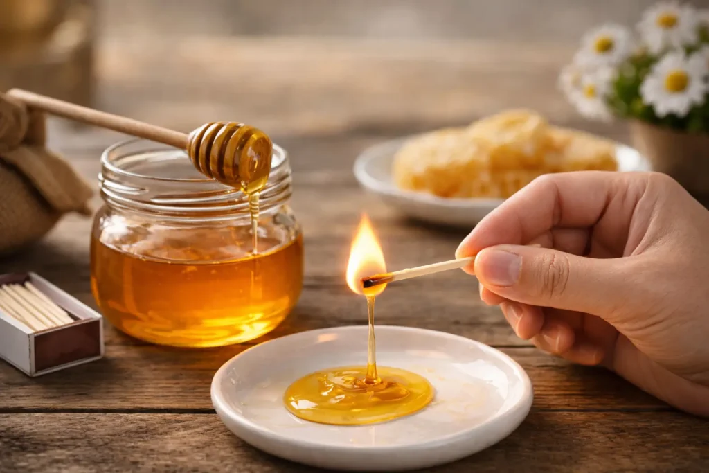 Cara Membedakan Madu Asli dan Palsu: Jangan Tertipu Tes Viral! tes madu dengan korek api