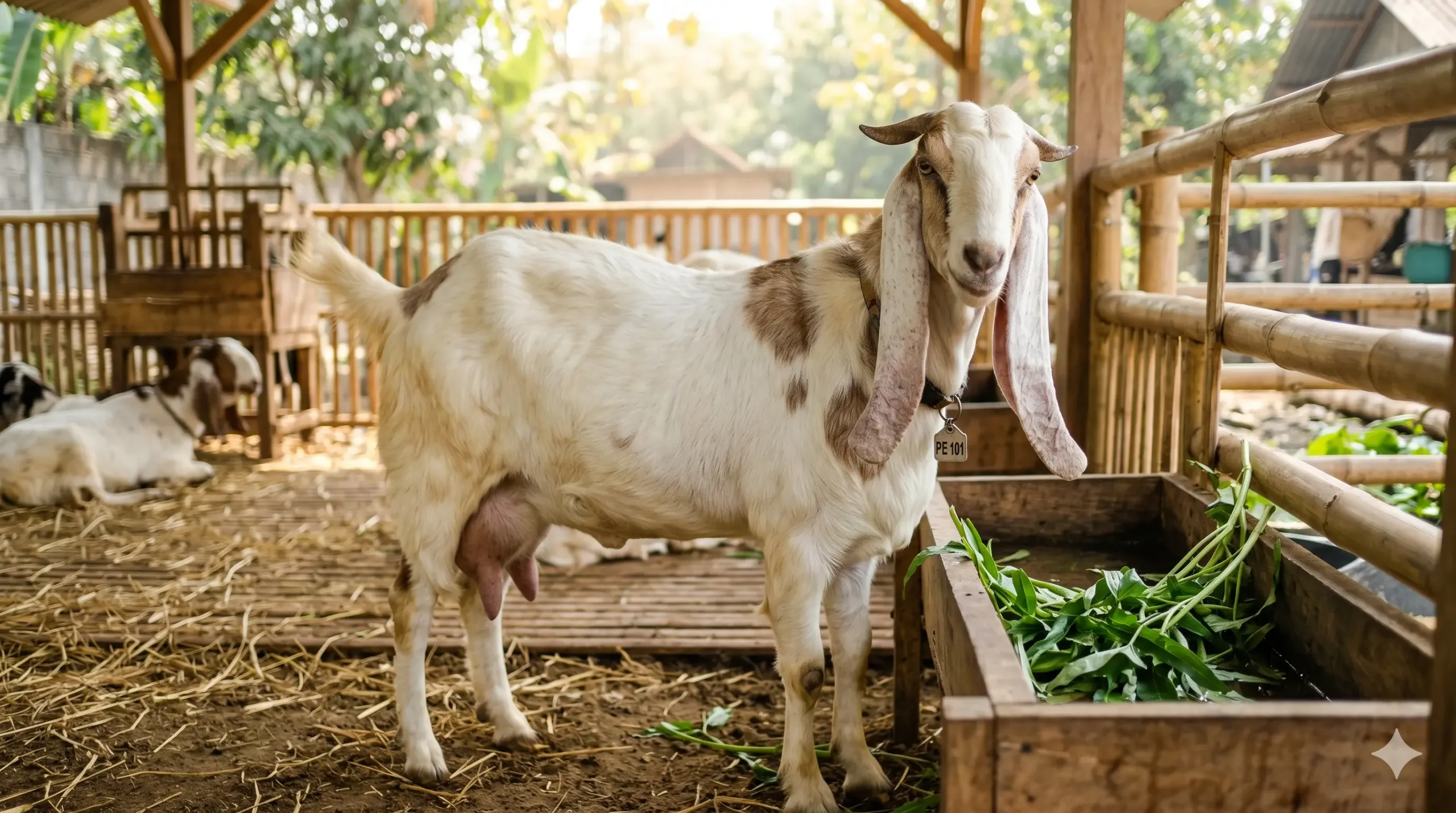 Susu kambing etawa murni adalah susu yang diperah dari kambing Peranakan Etawa