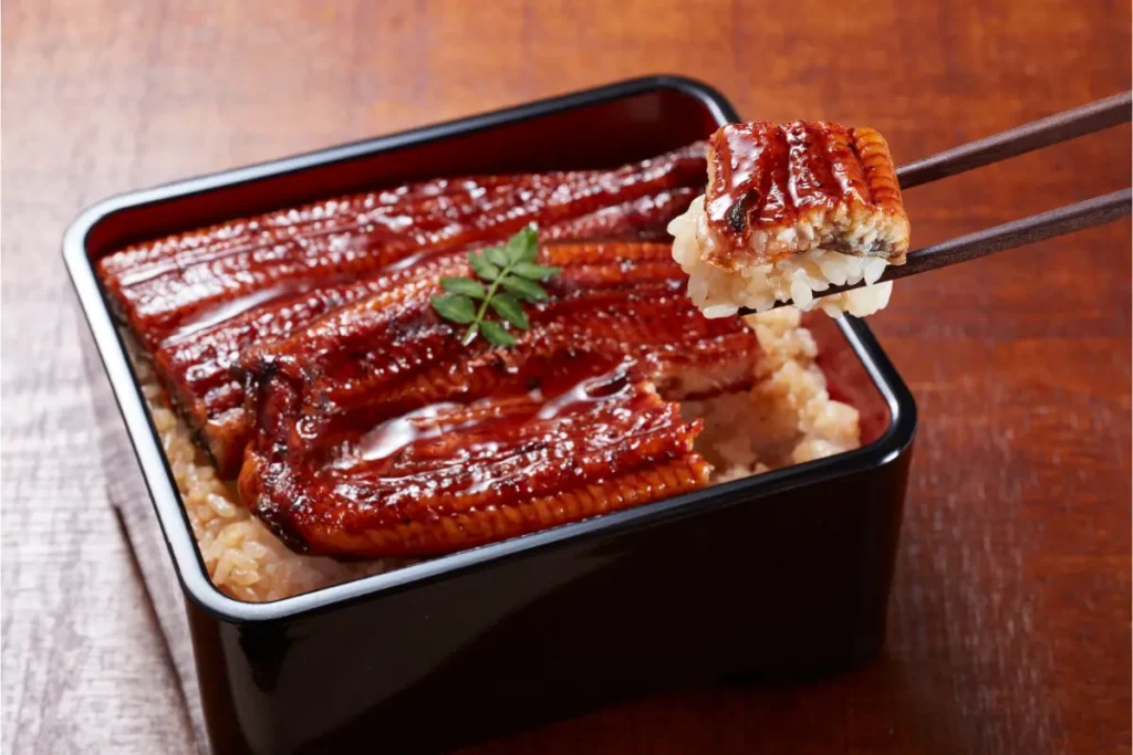 Ikan sidat merupakan produk lokal Indonesia yang dijadikan menjadi unagi kabayaki atau sushi di restoran Jepang