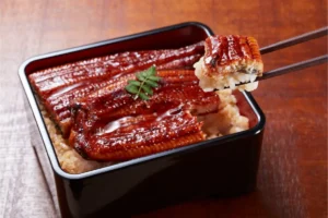 Ikan sidat merupakan produk lokal Indonesia yang dijadikan menjadi unagi kabayaki atau sushi di restoran Jepang
