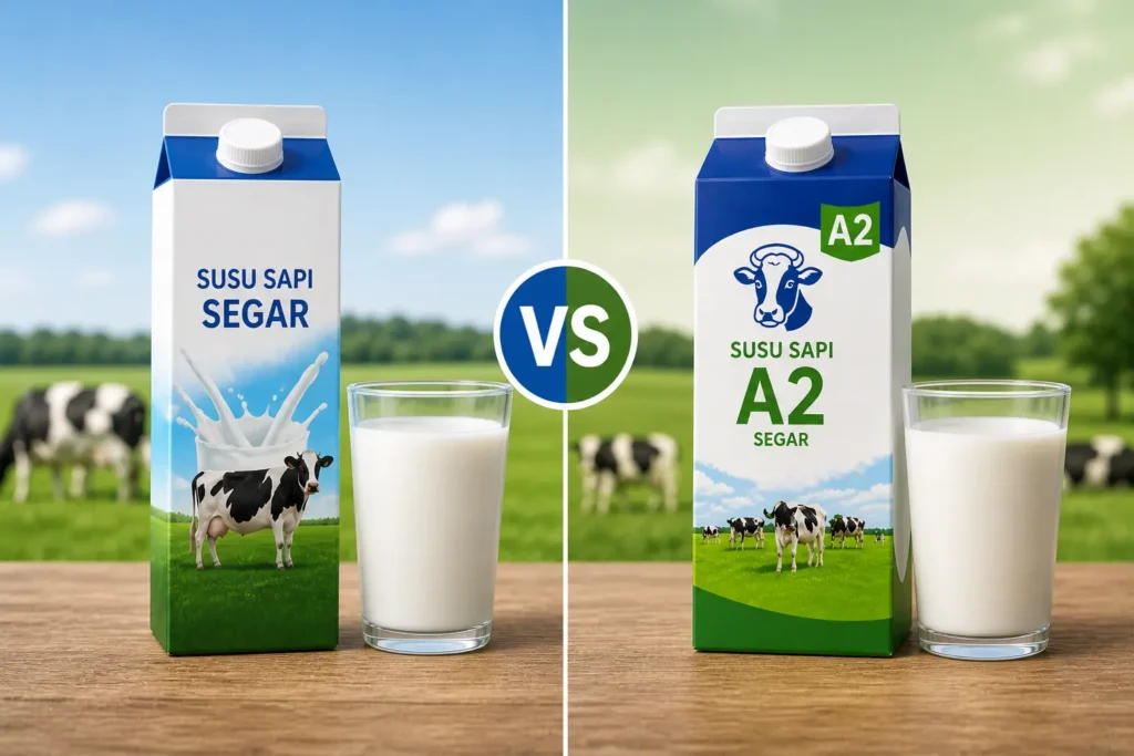 susu sapi a2 vs susu sapi biasa