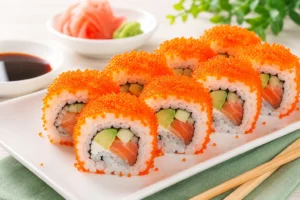 tobiko pada sushi