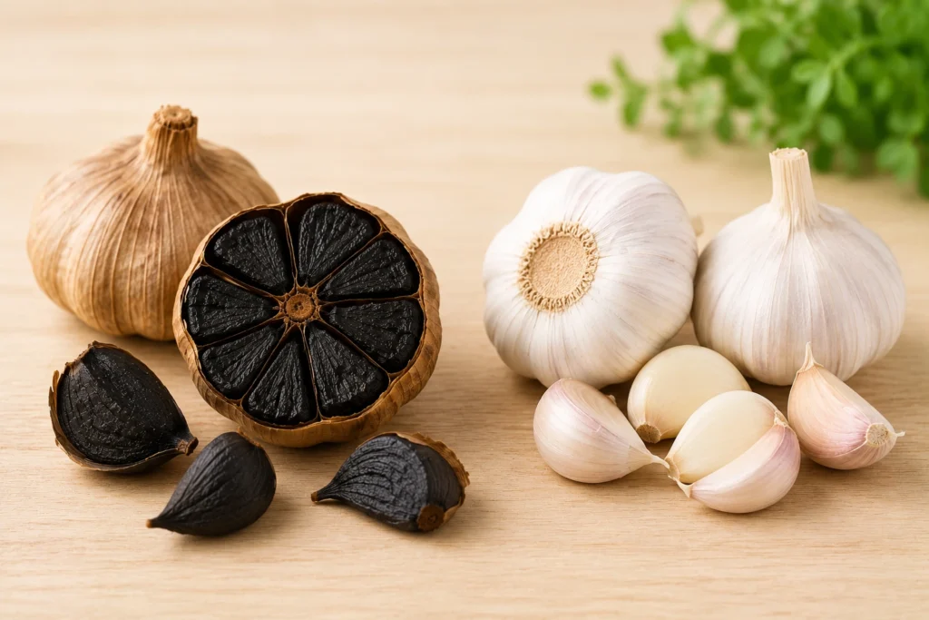 black garlic vs bawang putih