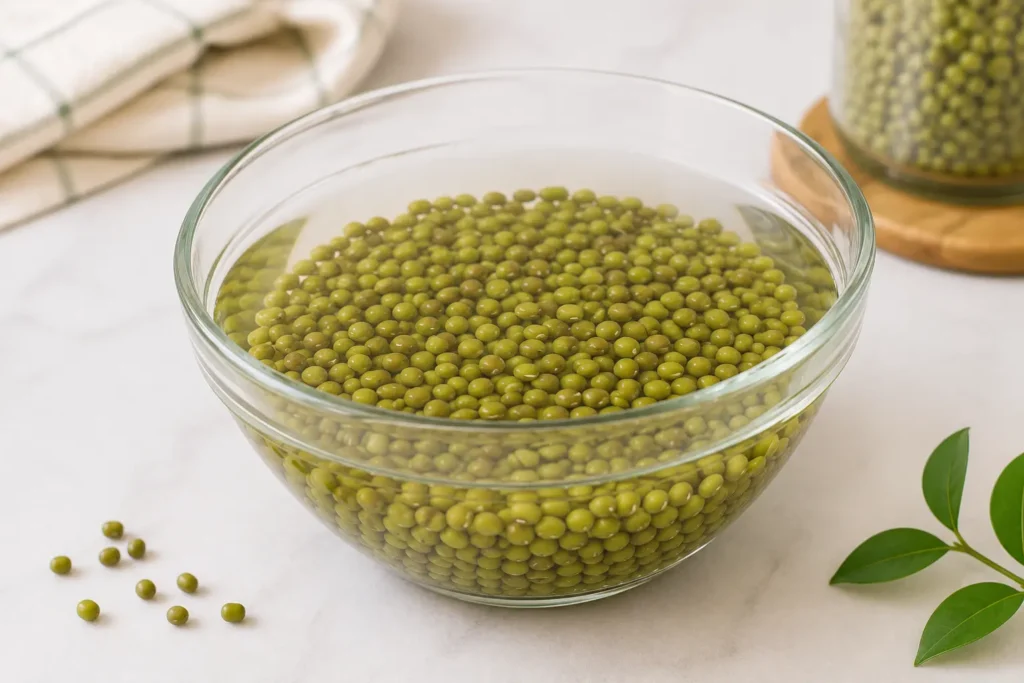 merendam kacang hijau sebelum dimasak