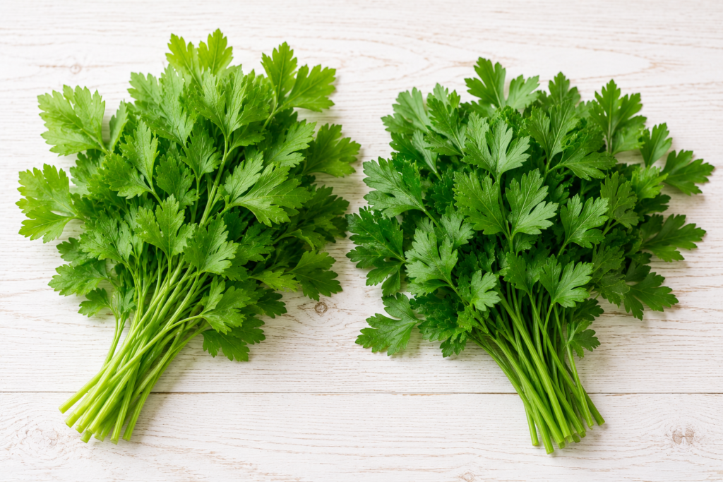 perbedaan parsley dan seledri